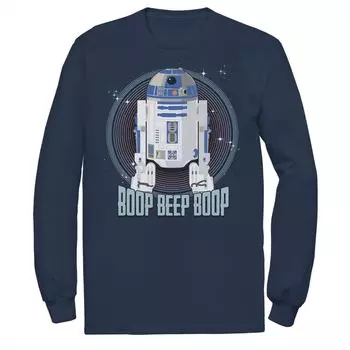Мужская футболка с круглым вырезом и надписью Star Wars R2-D2 Boop