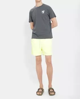 Мужская футболка с круглым вырезом и принтом на спине Loreak Mendian, серый