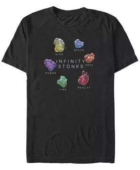 Мужская футболка с круглым вырезом Infinity Stone с короткими рукавами Fifth Sun, черный