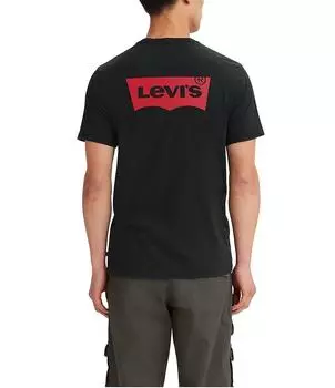 Мужская футболка с круглым вырезом Levi's Core, черный