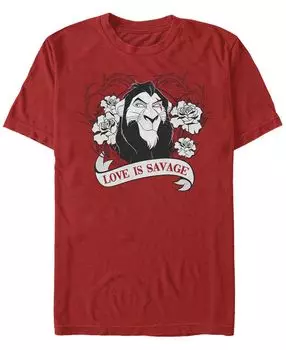 Мужская футболка с круглым вырезом love savage с короткими рукавами Fifth Sun, красный