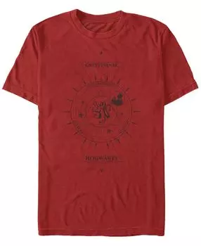 Мужская футболка с круглым вырезом с короткими рукавами celestial gryffindor Fifth Sun, красный