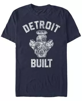 Мужская футболка с круглым вырезом с короткими рукавами detroit motors Fifth Sun, синий