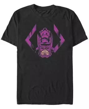 Мужская футболка с круглым вырезом с короткими рукавами face of galactus Fifth Sun, черный