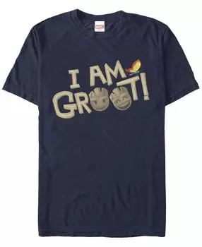 Мужская футболка с круглым вырезом с короткими рукавами groot emoji Fifth Sun, синий