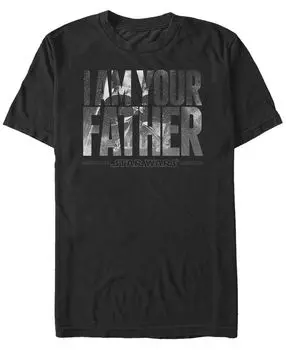 Мужская футболка с круглым вырезом с короткими рукавами и надписью «father spray» Fifth Sun, черный