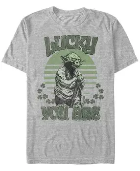 Мужская футболка с круглым вырезом с короткими рукавами lucky is yoda Fifth Sun, мульти