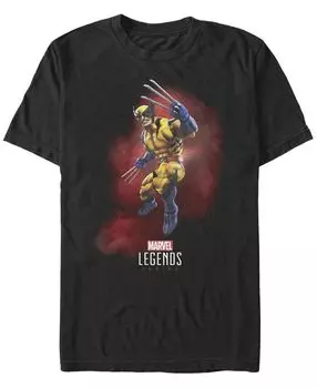 Мужская футболка с круглым вырезом с короткими рукавами marvel legends wolverine Fifth Sun, черный