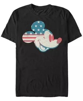 Мужская футболка с круглым вырезом с короткими рукавами mickey americana Fifth Sun, черный