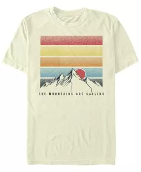 Мужская футболка с круглым вырезом с короткими рукавами mountains calling Fifth Sun