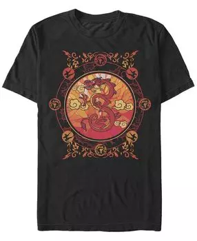 Мужская футболка с круглым вырезом с короткими рукавами mushu love Fifth Sun, черный