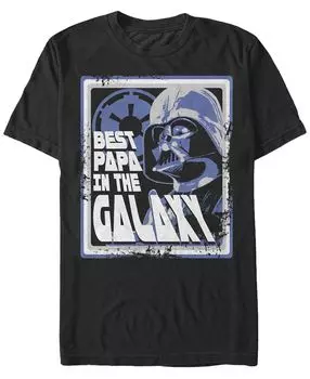 Мужская футболка с круглым вырезом с короткими рукавами papas galaxy Fifth Sun, черный