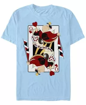 Мужская футболка с круглым вырезом с короткими рукавами queen of hearts Fifth Sun, голубой