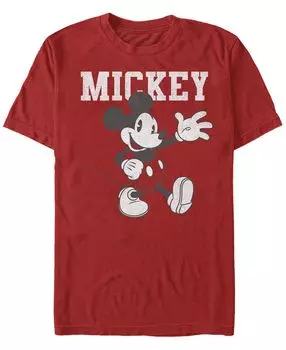 Мужская футболка с круглым вырезом с короткими рукавами simply mickey Fifth Sun, красный
