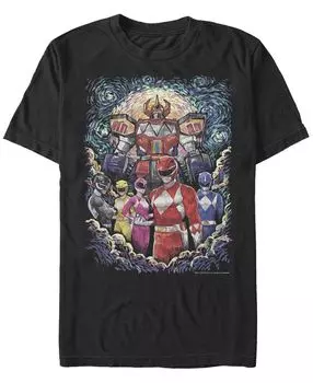 Мужская футболка с круглым вырезом с короткими рукавами starry morphin Fifth Sun, черный