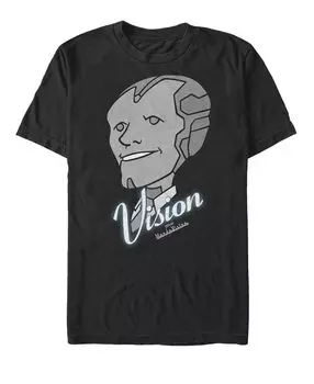 Мужская футболка с круглым вырезом с короткими рукавами vision grins Fifth Sun, черный
