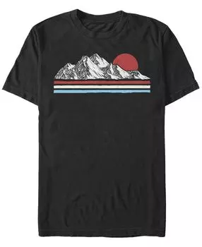 Мужская футболка с круглым вырезом snow peak с короткими рукавами Fifth Sun, черный