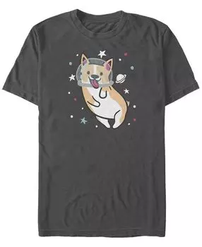 Мужская футболка с круглым вырезом space corgi с короткими рукавами Fifth Sun, мульти