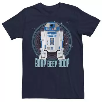 Мужская футболка с круглым вырезом «Звездные войны» R2-D2 Boop Beep Boop Licensed Character