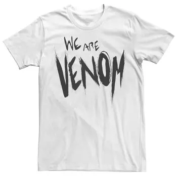 Мужская футболка с крупным текстом Marvel We Are Venom Licensed Character