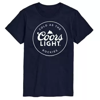 Мужская футболка с легким логотипом Coors и графическим принтом Licensed Character, темно-синий