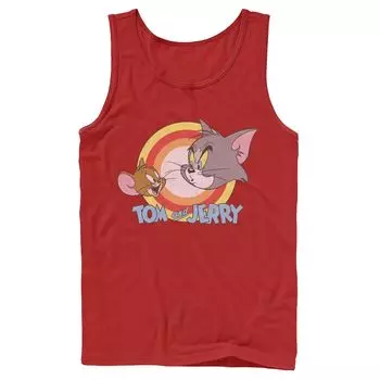 Мужская футболка с лицом и логотипом Tom & Jerry Licensed Character