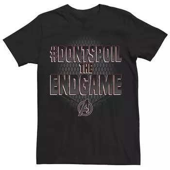 Мужская футболка с логотипом Avengers Endgame #DontSpoilTheEndgame и графическим рисунком Marvel