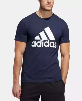 Мужская футболка с логотипом Badge of Sport adidas, синий