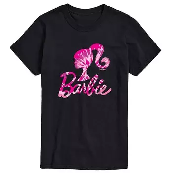 Мужская футболка с логотипом Barbie и рисунком тай-дай Licensed Character, черный