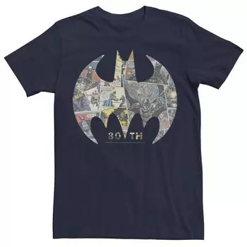 Мужская футболка с логотипом Batman Comics, Синяя DC Comics, синий