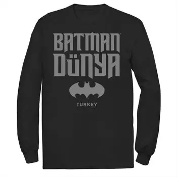 Мужская футболка с логотипом Batman Dunya Turkey Icon Licensed Character