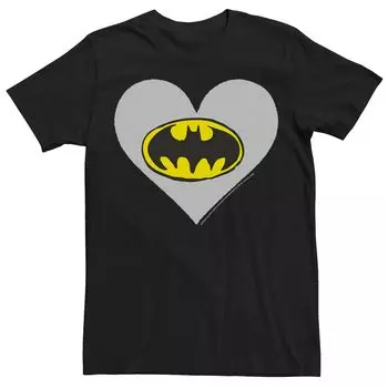 Мужская футболка с логотипом Batman Heart Fill Love DC Comics