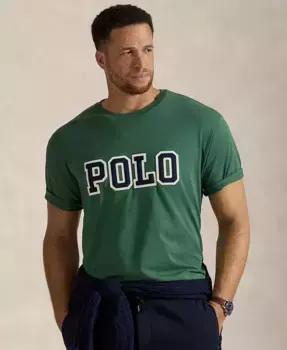 Мужская футболка с логотипом Big & Tall Polo Ralph Lauren, зеленый