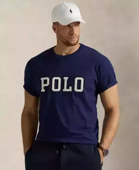 Мужская футболка с логотипом Big & Tall Polo Ralph Lauren, синий