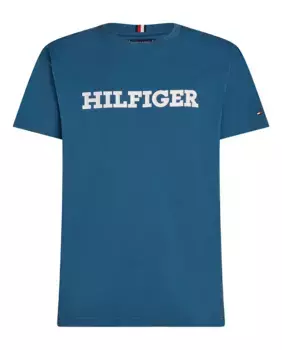 Мужская футболка с логотипом больших размеров Tommy Hilfiger, синий
