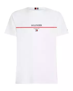 Мужская футболка с логотипом больших размеров Tommy Hilfiger, белый