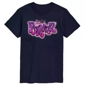 Мужская футболка с логотипом Bratz с аэрографией Licensed Character, синий