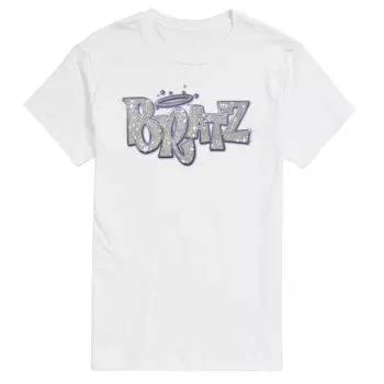 Мужская футболка с логотипом Bratz Sparkle и графическим рисунком Licensed Character, белый