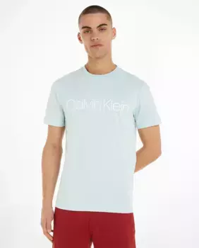 Мужская футболка с логотипом Calvin Klein, светло-голубой