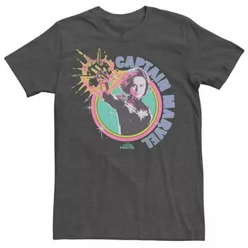 Мужская футболка с логотипом Captain Marvel в винтажных цветах Licensed Character