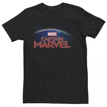 Мужская футболка с логотипом Captain Movie Over Earth и графическим рисунком Marvel