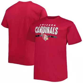 Мужская футболка с логотипом Cardinal Arizona Cardinals Big & Tall Speed & Agility Fanatics