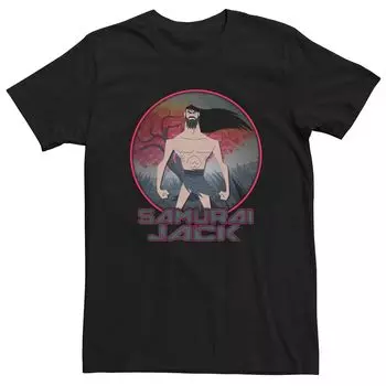 Мужская футболка с логотипом Cartoon Network Samurai Jack Circle Tree Licensed Character