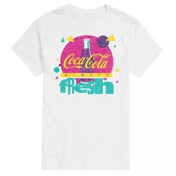 Мужская футболка с логотипом CocaCola Always Fresh и графическим рисунком Licensed Character