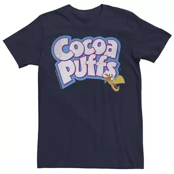 Мужская футболка с логотипом Cocoa Puffs и графическим рисунком Licensed Character, темно-синий
