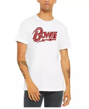 Мужская футболка с логотипом david bowie word art LA Pop Art