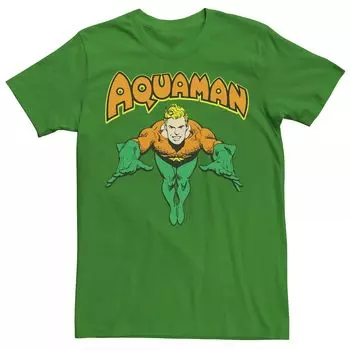 Мужская футболка с логотипом DC Comics Aquaman в винтажном стиле Licensed Character