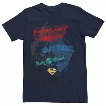 Мужская футболка с логотипом DC Comics Superman Daily Plant и коллажем Licensed Character