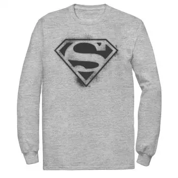 Мужская футболка с логотипом DC Comics Superman, аэрозольной краской и трафаретом Licensed Character