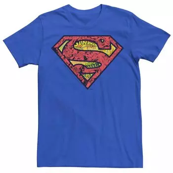 Мужская футболка с логотипом DC Comics Superman Comics и рисунком на груди Licensed Character